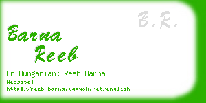 barna reeb business card